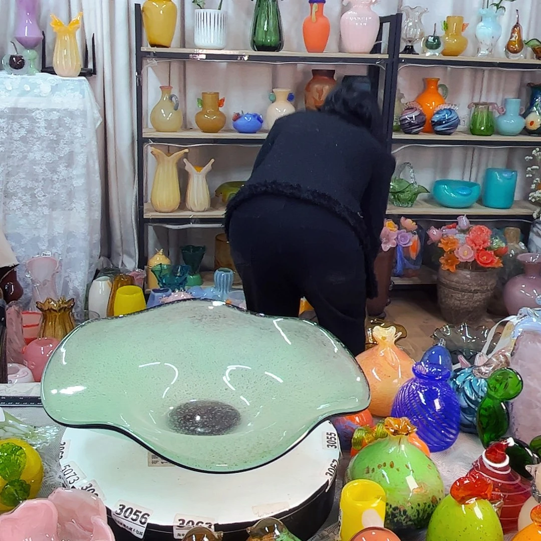 孤品果盘家悦琉璃工艺品