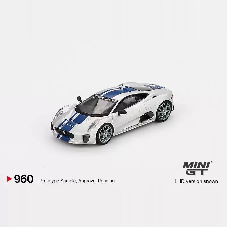 MINIGT 1:64 捷豹 Jaguar C-X75 银色 合金车模 编号:960