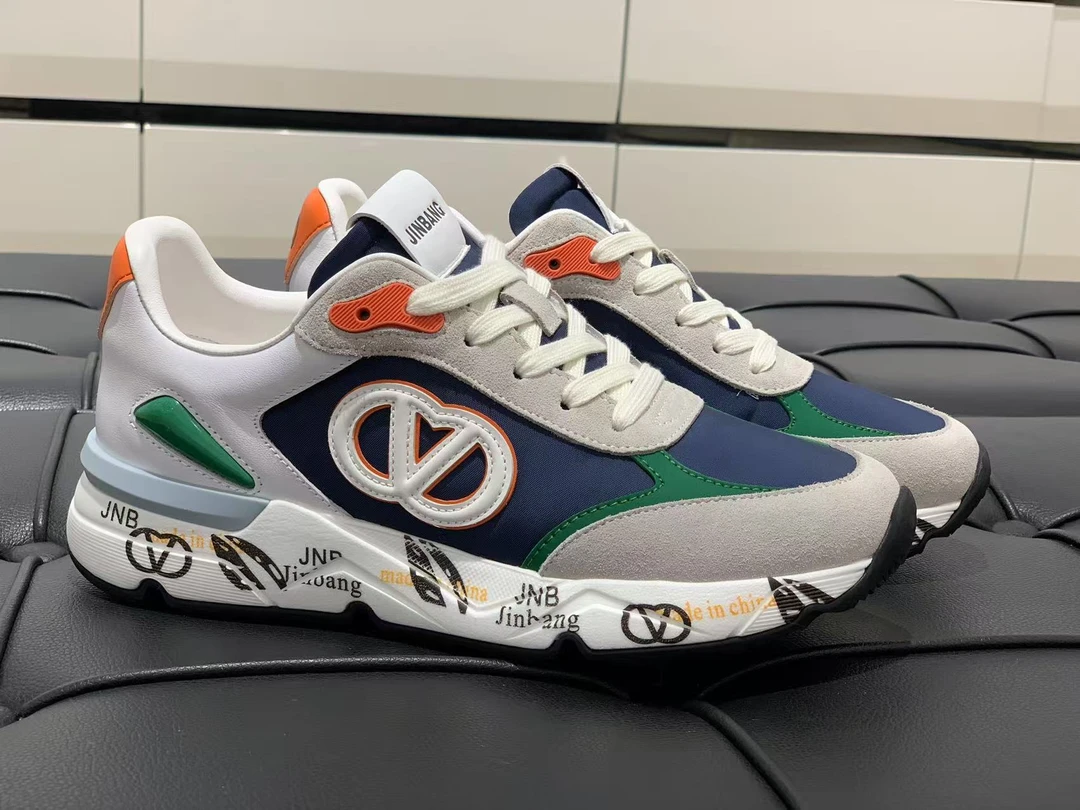 欧品男士夏季透气时尚百搭日常潮流百搭休闲网面皮鞋  L883-1D-6