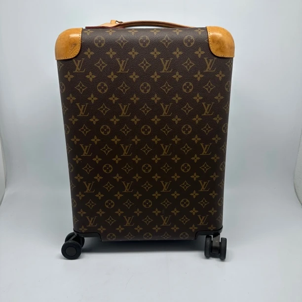 95新 LouisVuitton/路易威登 棕老花芯片款旅行箱可登机6144商务