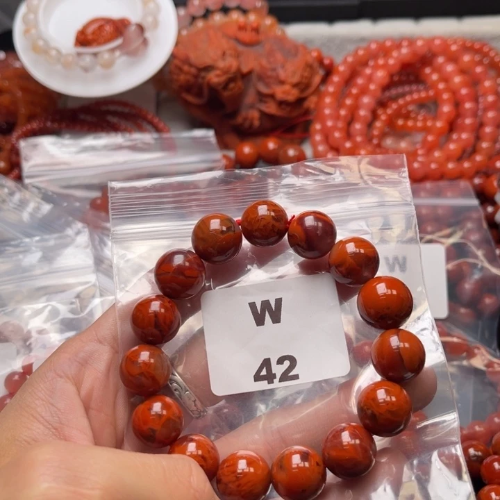 晚***丝南红玛瑙未镶嵌多样性发货默认微瑕称重14mm60mm