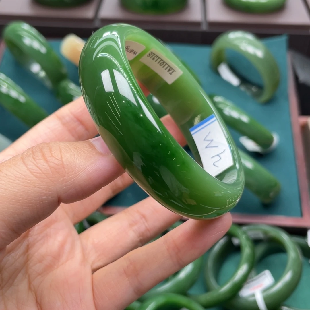 和田玉（碧玉）未镶嵌手镯5859