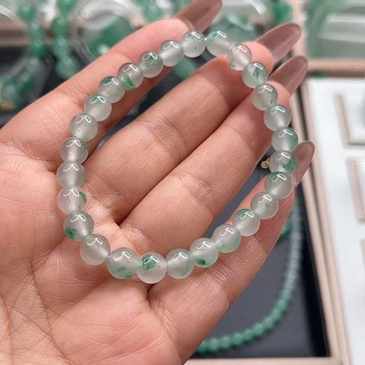 石英质玉手链未镶嵌月****猫
