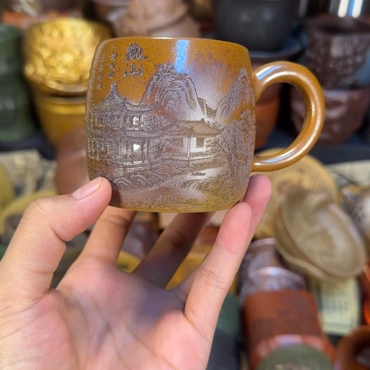 茶杯紫砂宜兴紫砂茶杯