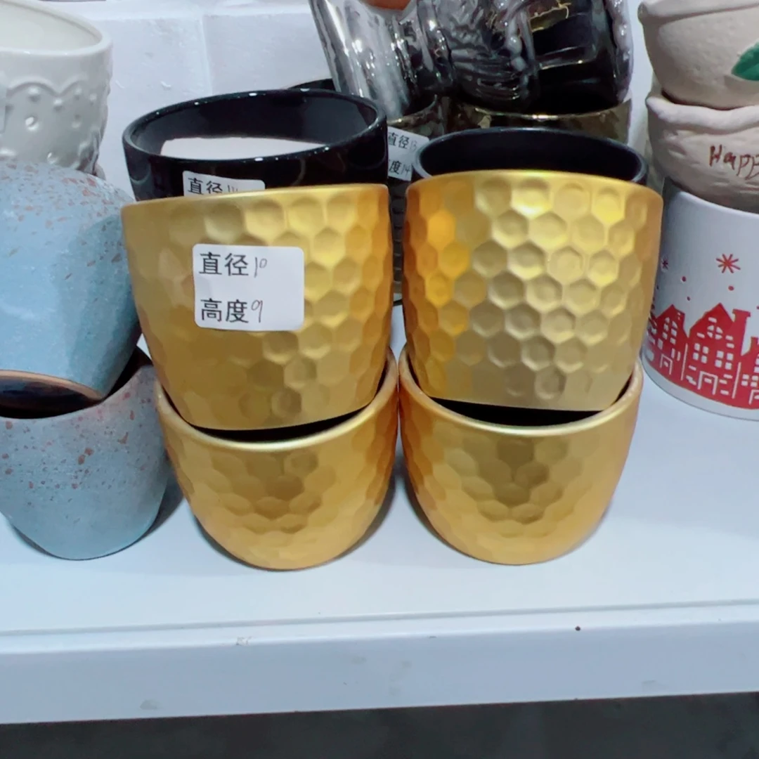 有孔陶瓷花盆，满10米包邮发货