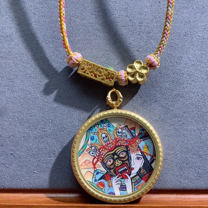 吊坠般若唐卡非遗传承