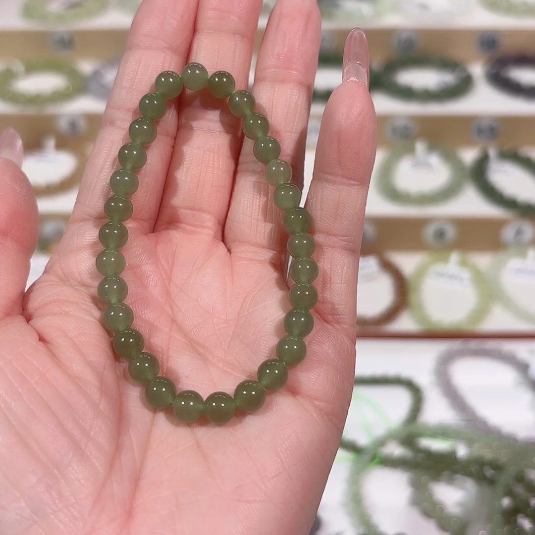 和田玉手链未镶嵌V