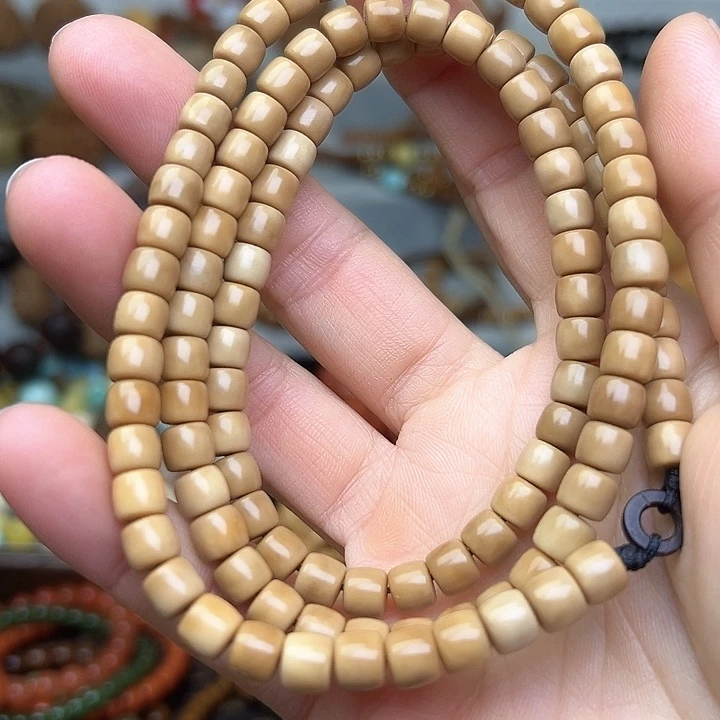 菩提根/象牙果吊坠6.7m m龙脊菩提老料直切长串