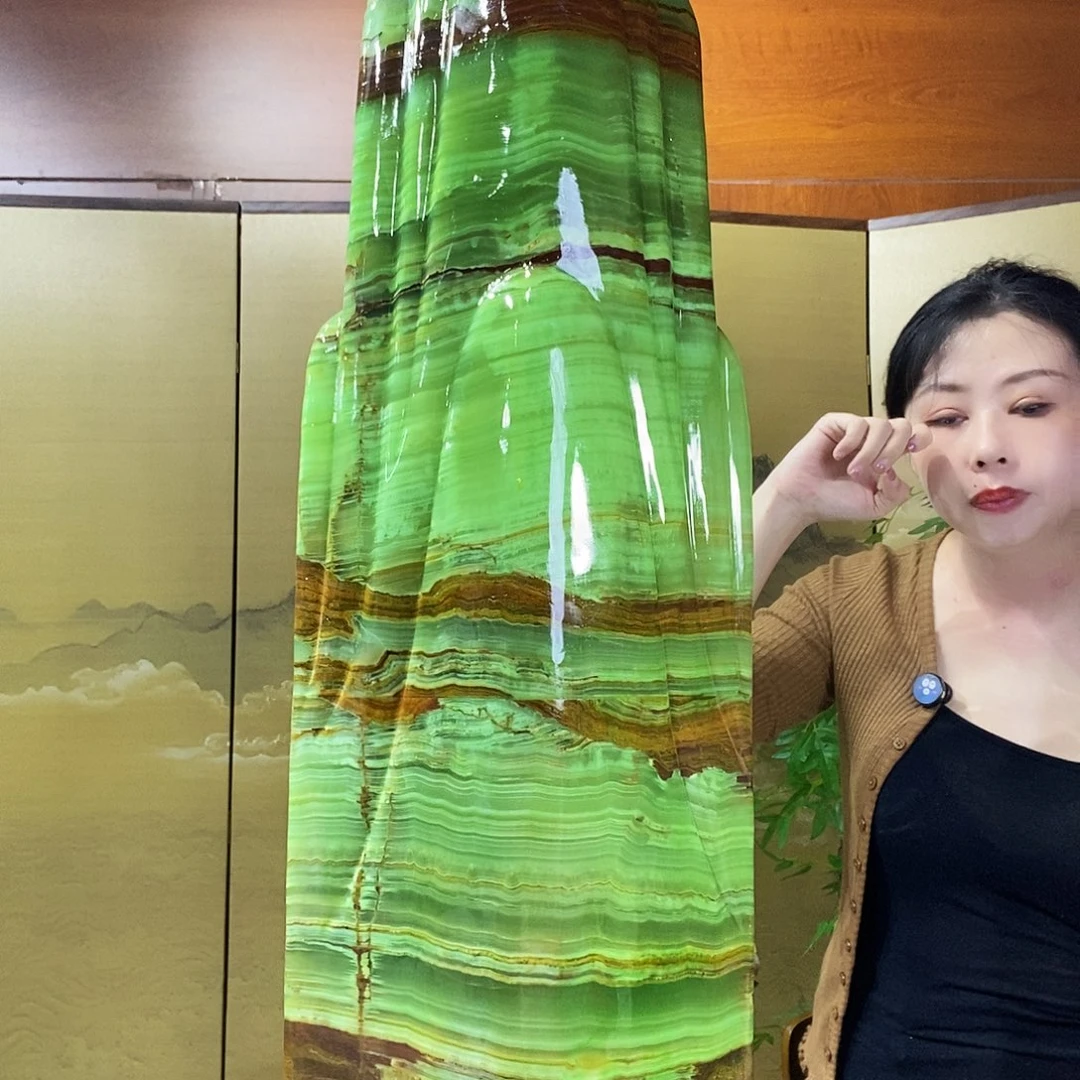 石材山水画作品摆件