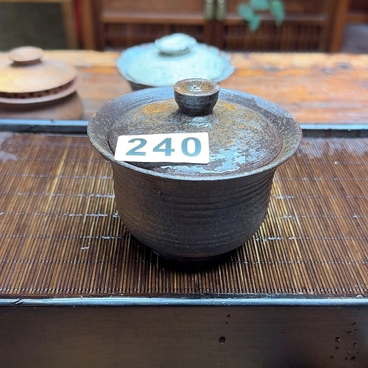 纯手工制作粗陶茶具