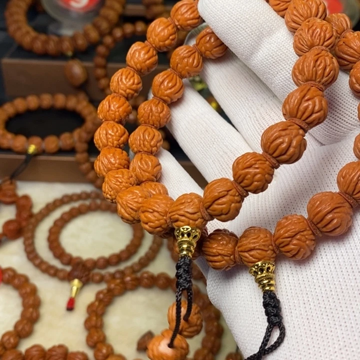 手串桃核秦岭龙纹桃核