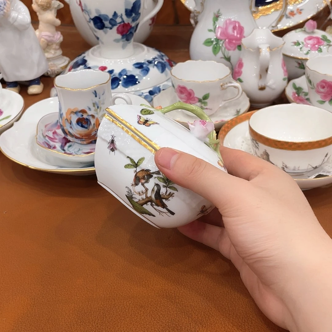 瓷片中古一等赫伦柴鸟