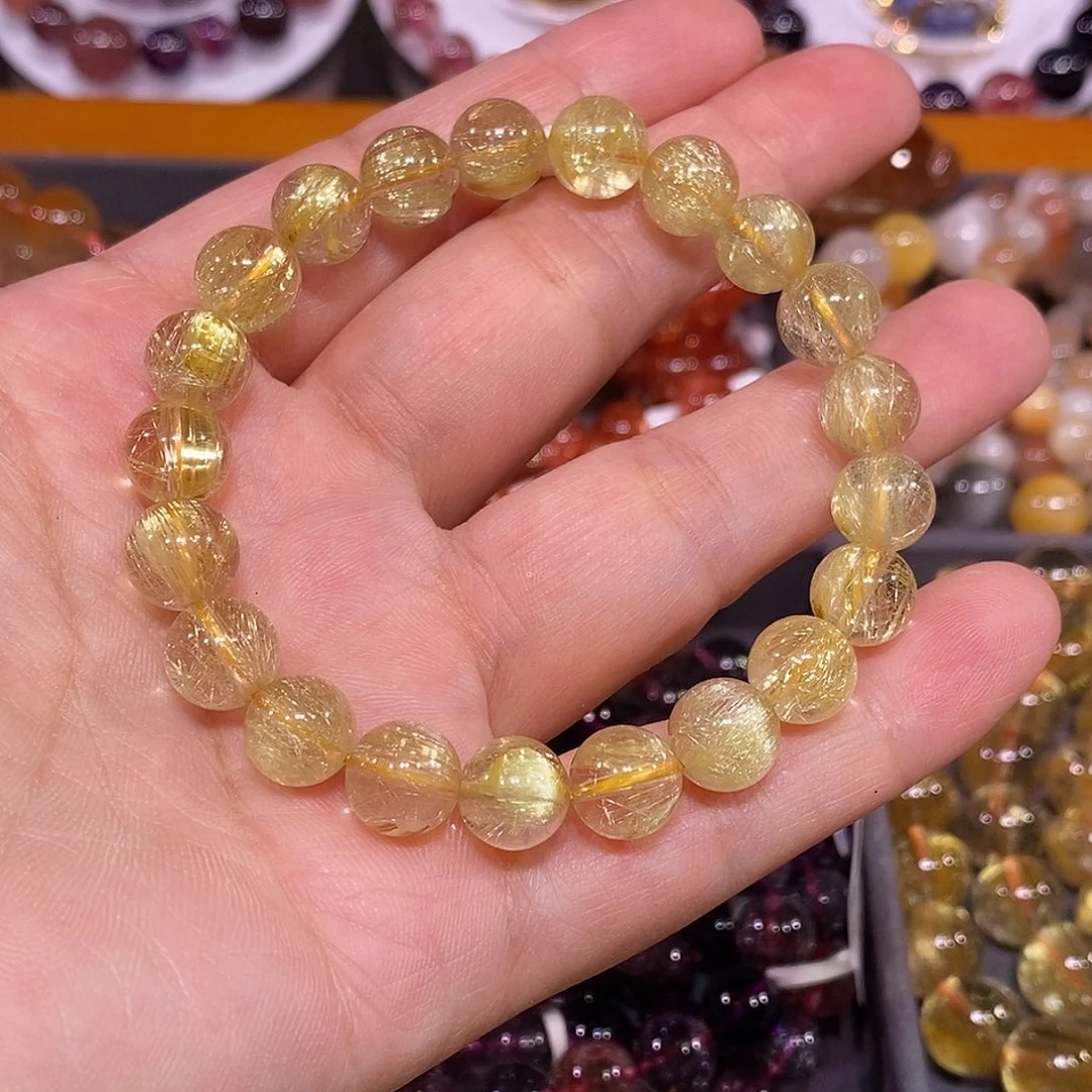 未镶嵌手链水晶金发晶9