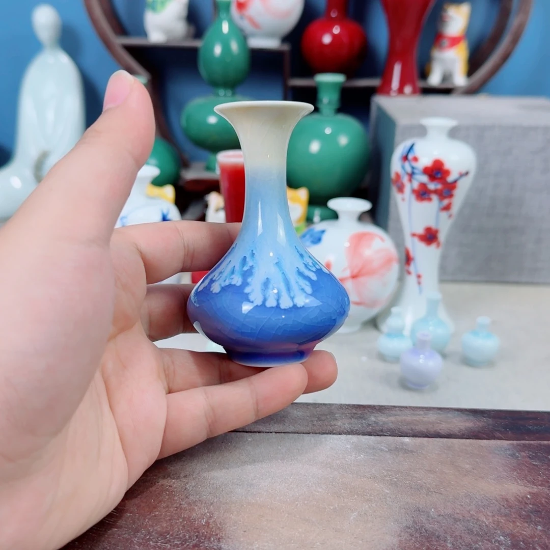 陶瓷手工小花器摆件