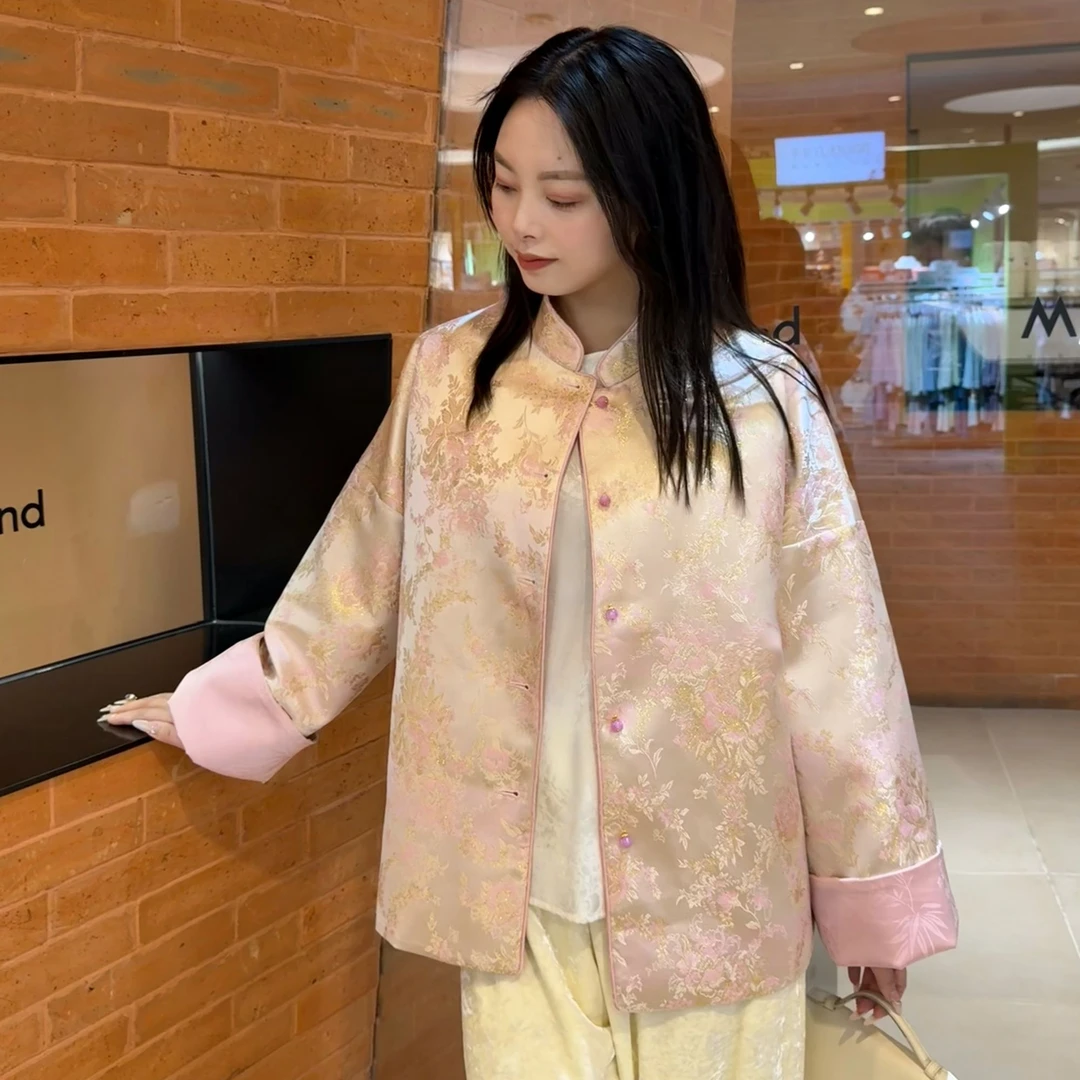 百搭国风上衣双面穿外套春季新款早春外穿休闲春天外搭短外套