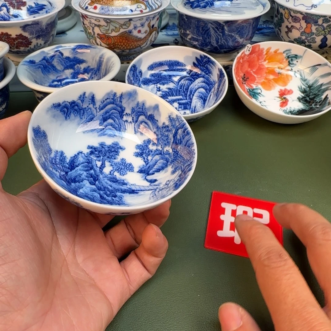 纯手工纯手绘茶具石头变形94