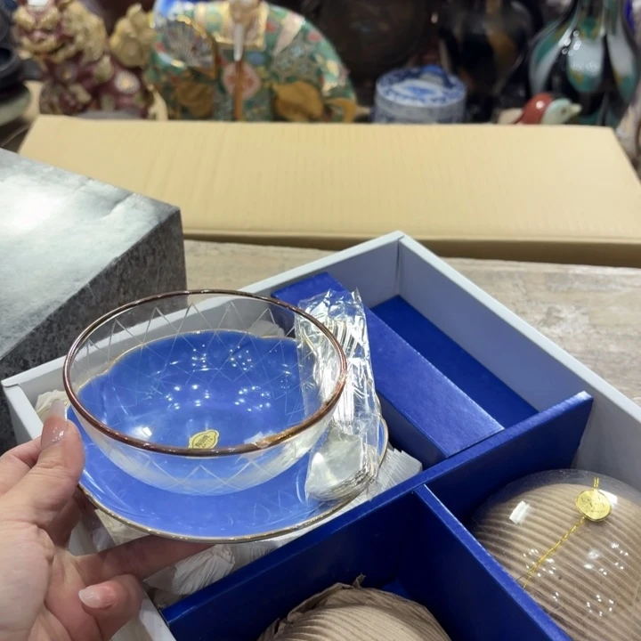 玻璃古美术置物摆件