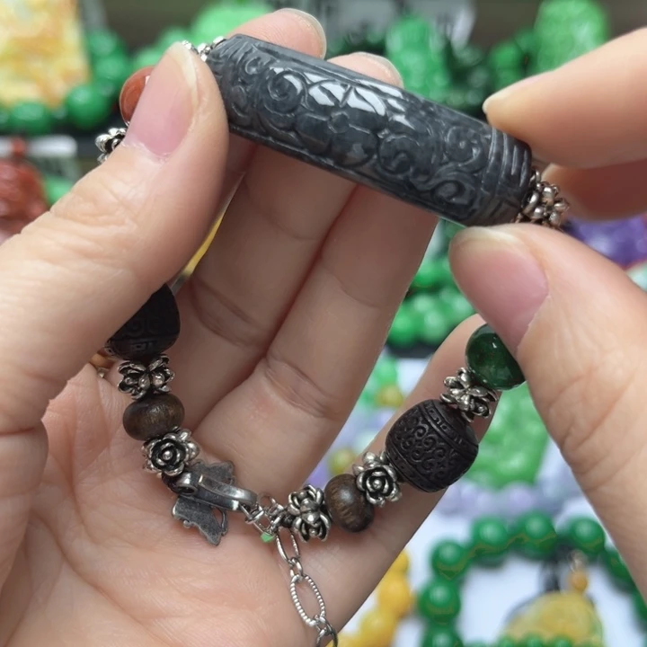 翡翠未镶嵌颈饰手串14