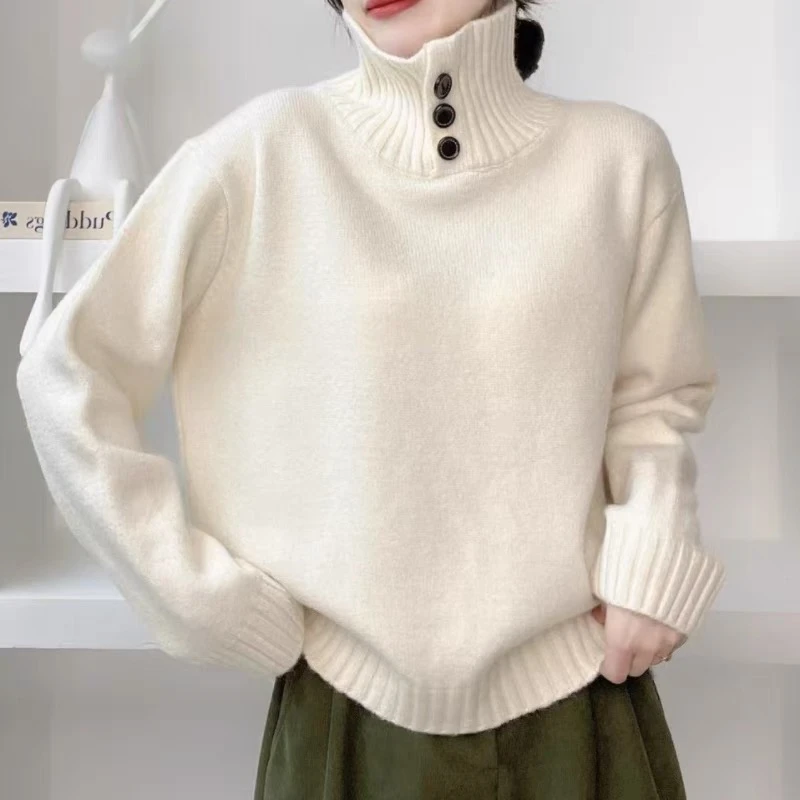 77988-CQ三个扣竖领针织毛衣（80-135）