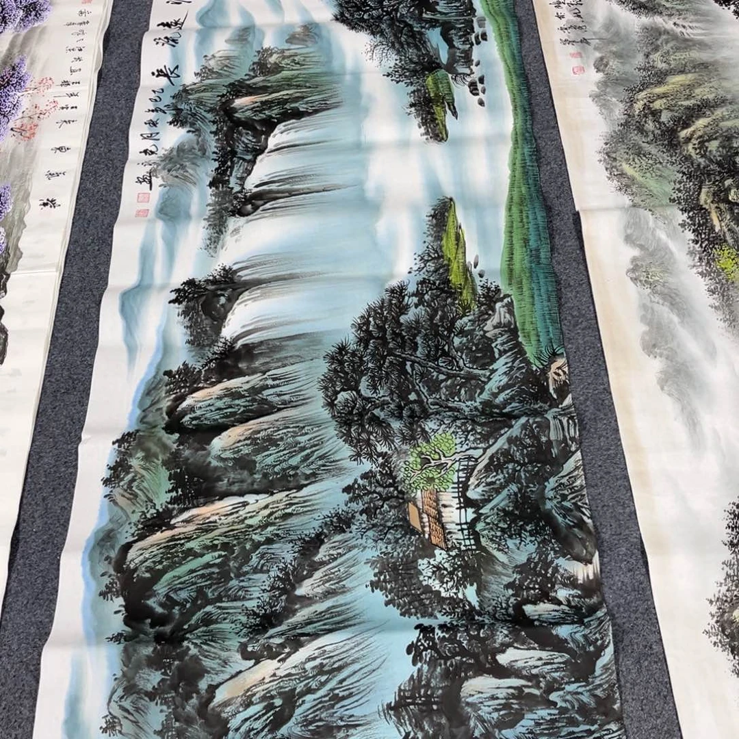 国画国画山水作品