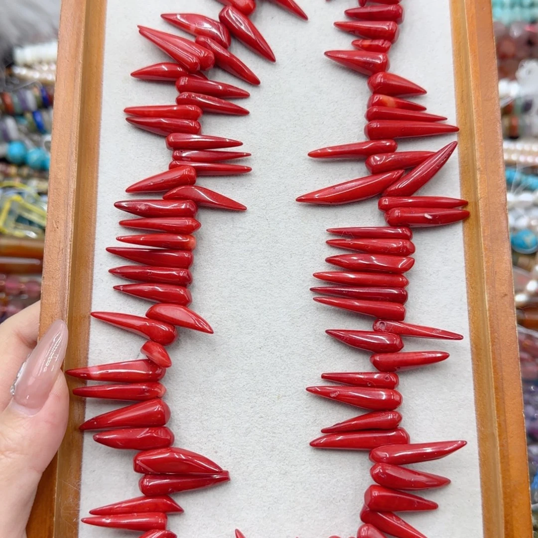 玛瑙/玉髓未镶嵌珠宝半成品珊珊小辣椒一条