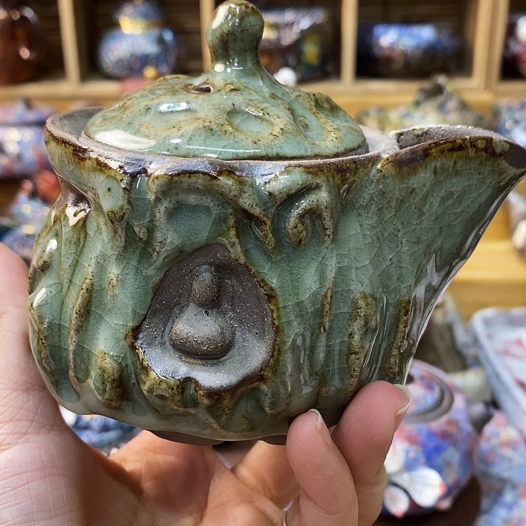 粗陶柴烧志野茶器