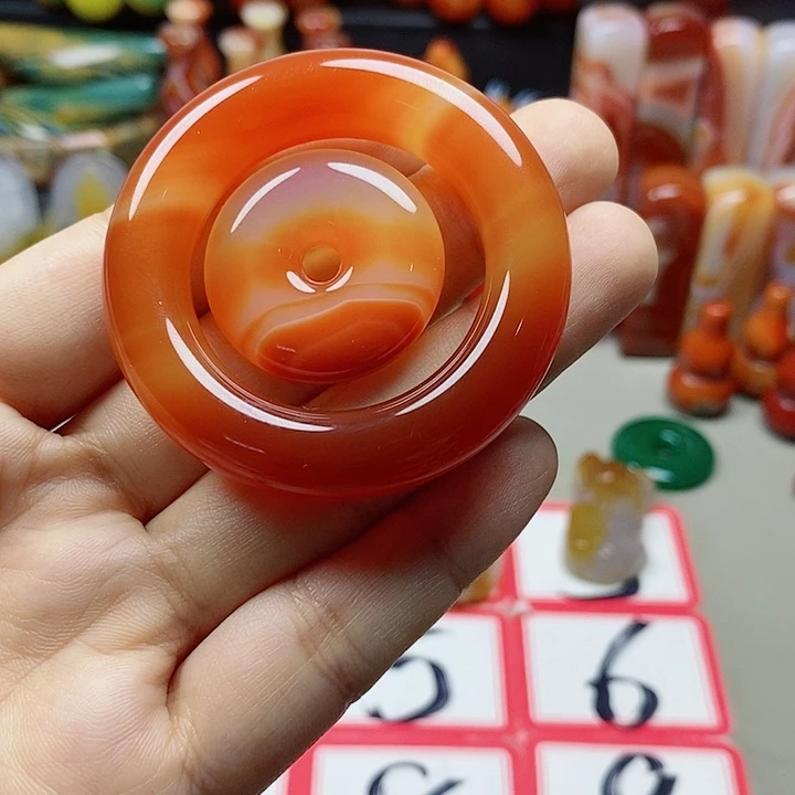 未镶嵌吊坠(不含链)玛瑙/玉髓平*