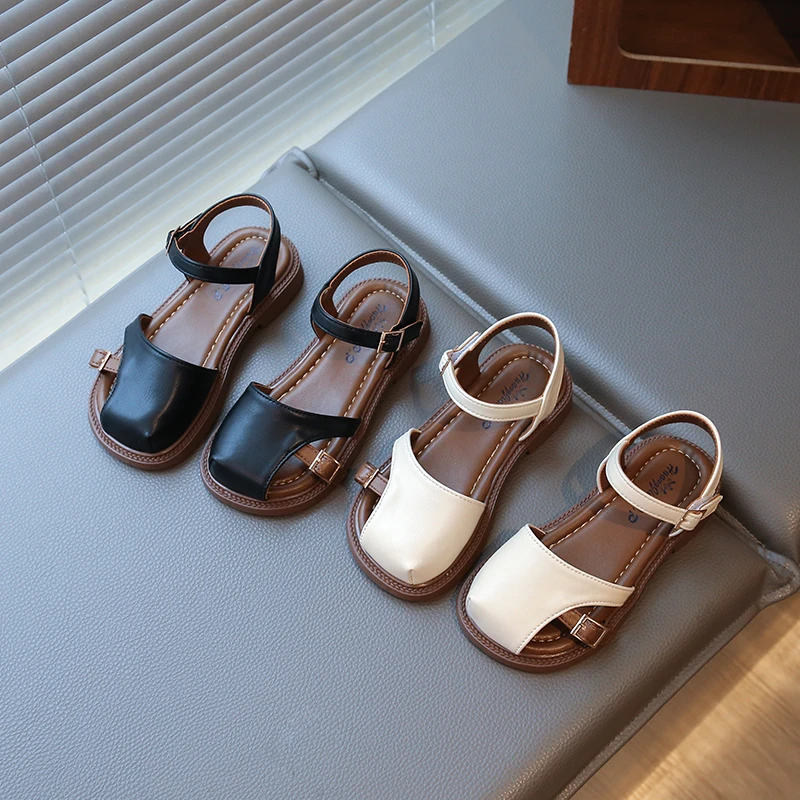 ABC女童凉鞋2025夏季新款儿童公主鞋软底时尚凉鞋中小童洋气沙滩