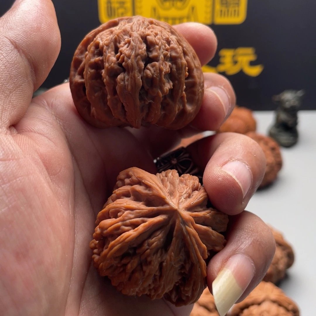 我***袋文玩核桃吊坠密纹43