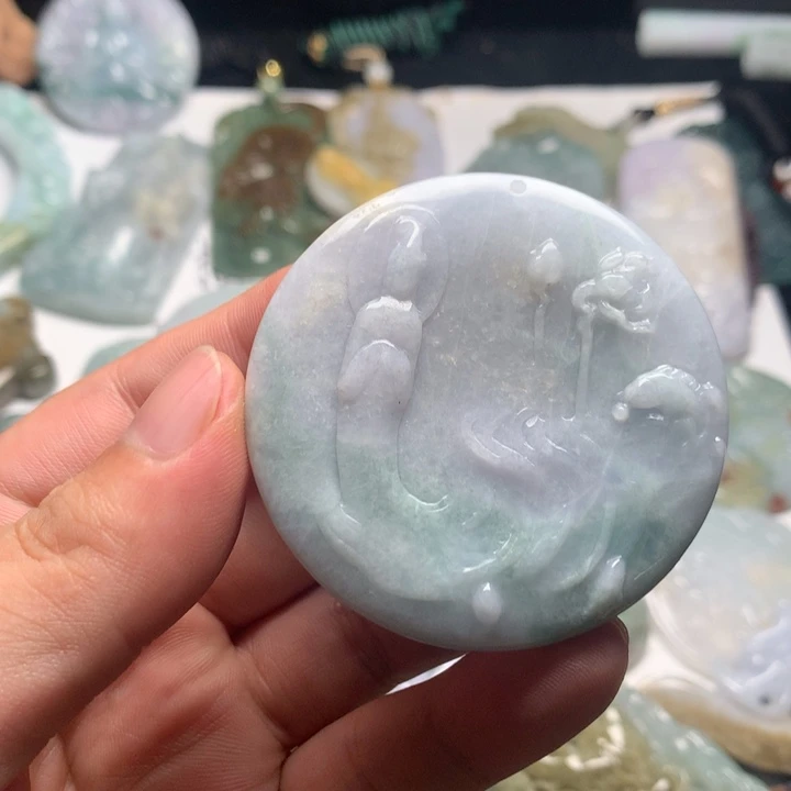 翡翠未镶嵌颈饰悟道1