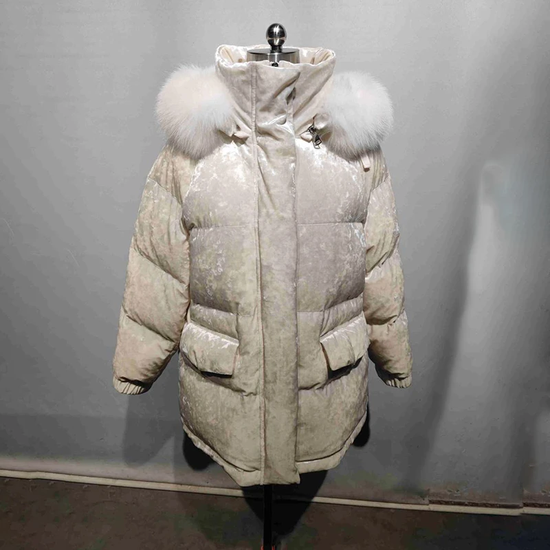 【福利专拍】女装羽绒服狐狸毛领时尚保暖 23001