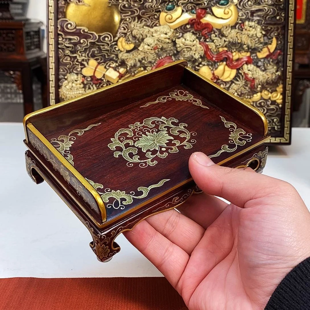 紫檀木类成套家具小叶紫檀底座