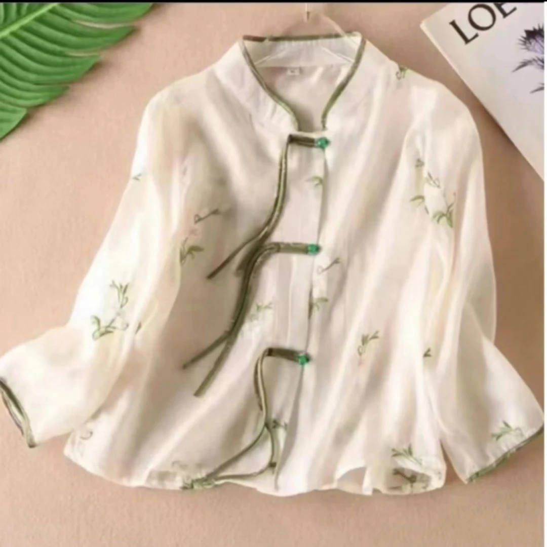 876国潮中式刺绣百搭休闲洋气防晒衫鑫普