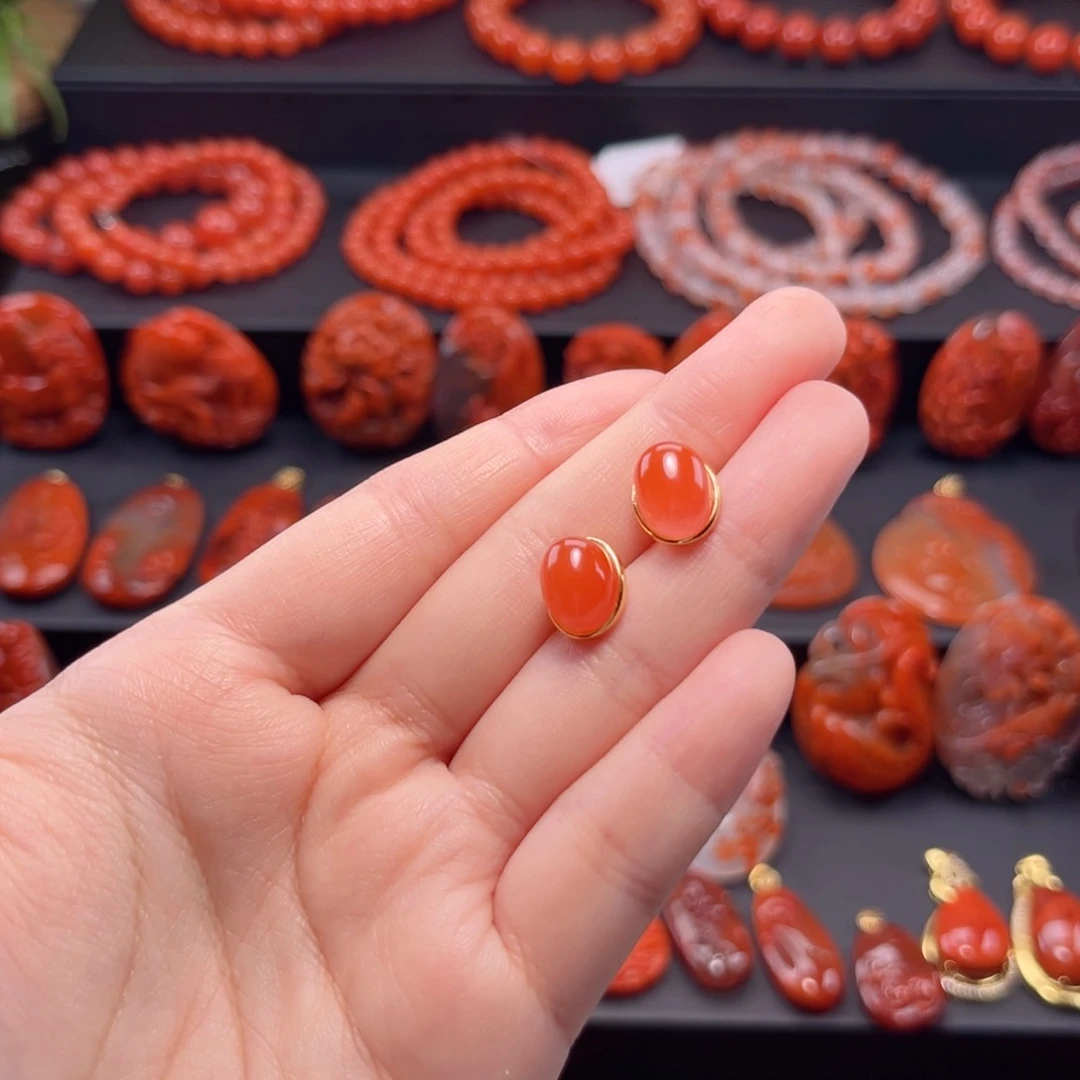 南红玛瑙多圈银S925镶嵌