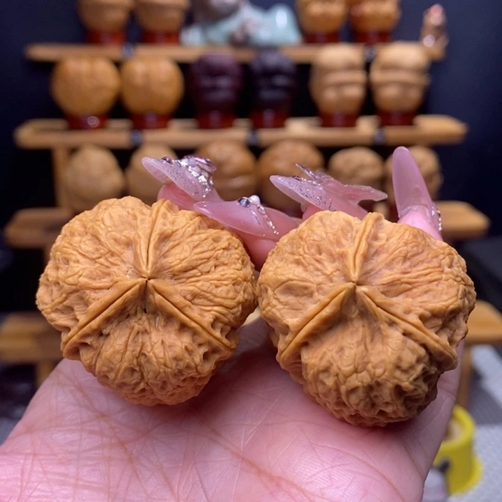 把件文玩核桃蝉王三棱37号