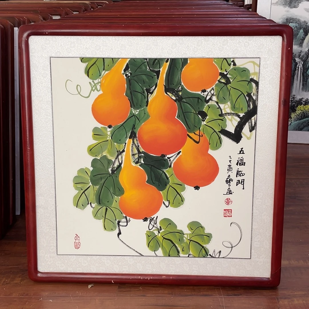 国画带框尺寸63*63厘米