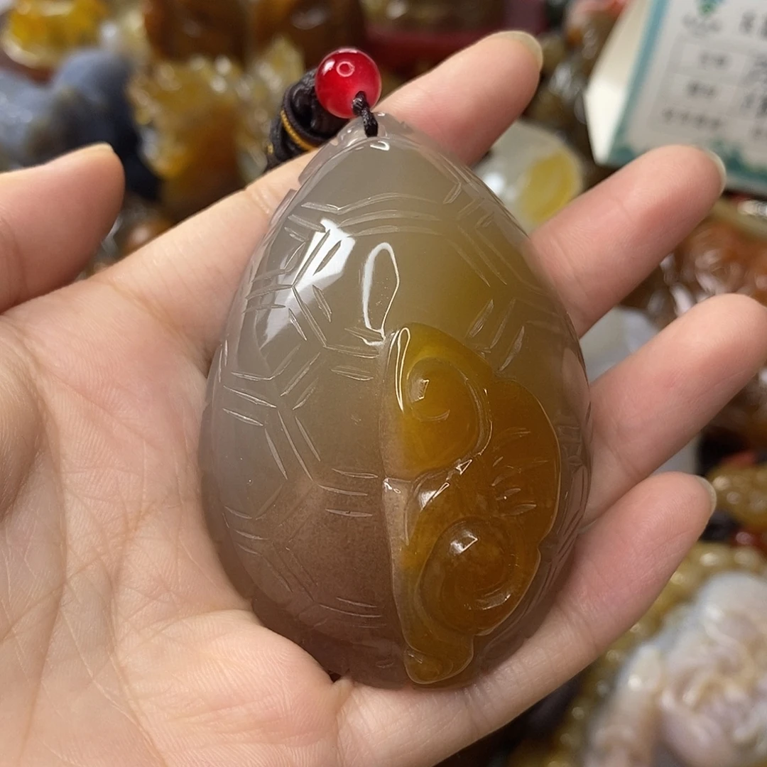 玛瑙/玉髓未镶嵌手把件