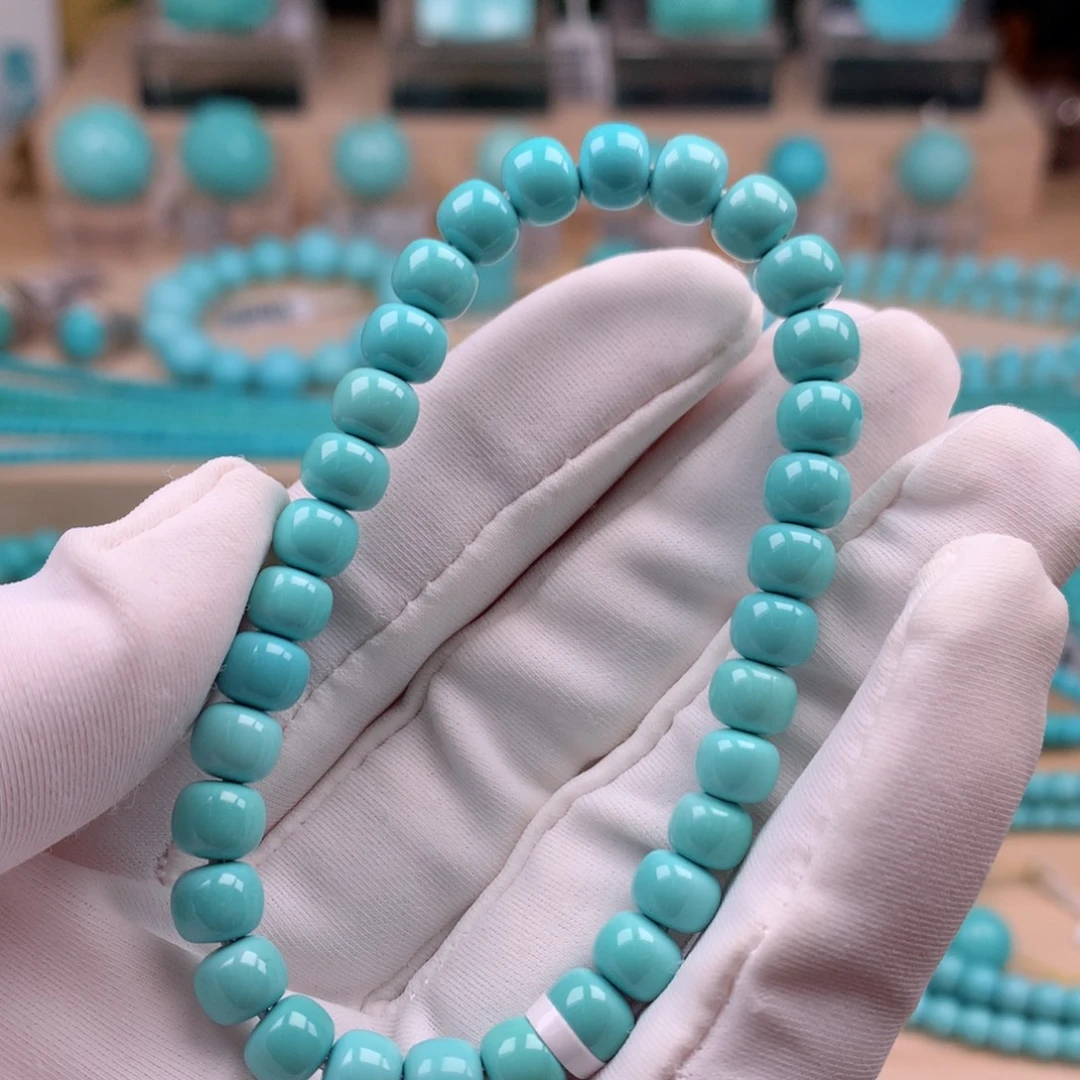 绿松石未镶嵌珠宝奇石6.4mm