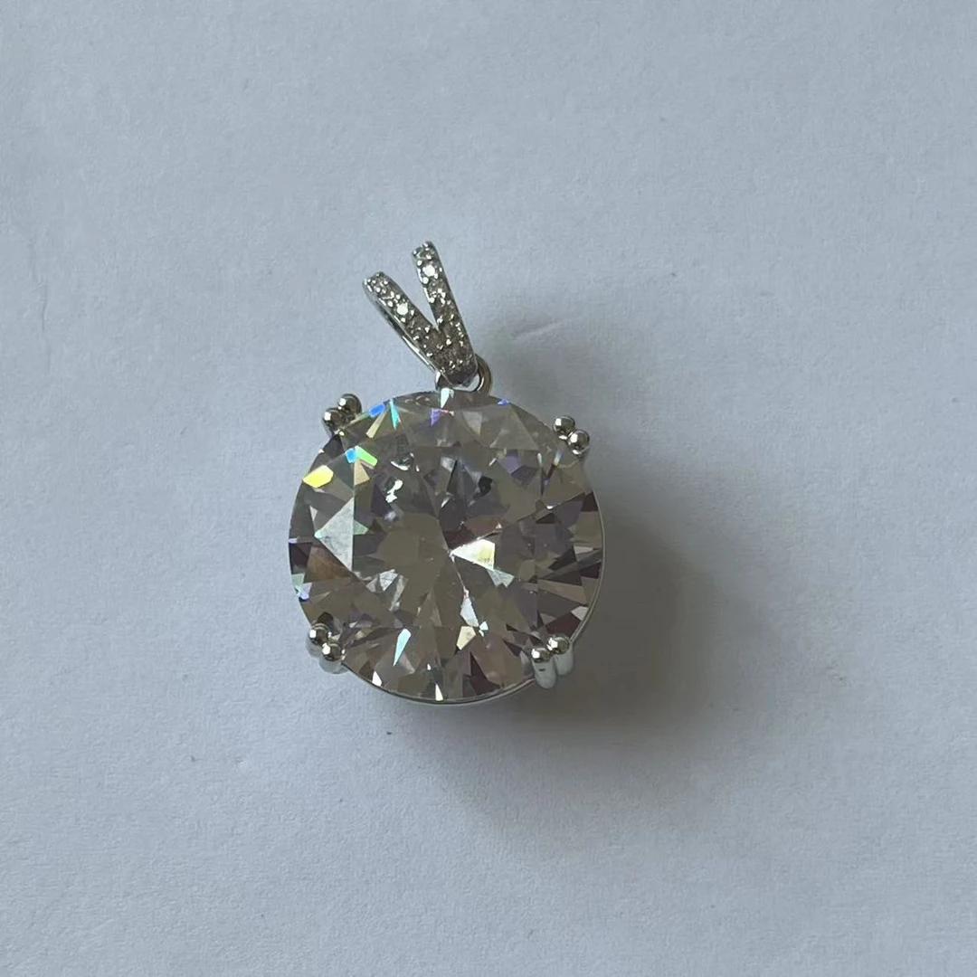 合金吊坠 经典百搭设计白色吊坠M18