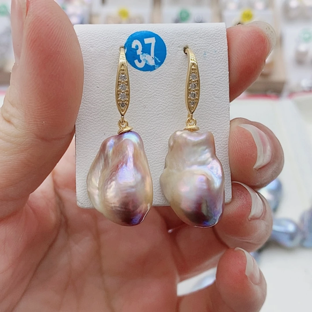 【闪购商品】淡水珍珠耳饰银S925镶嵌