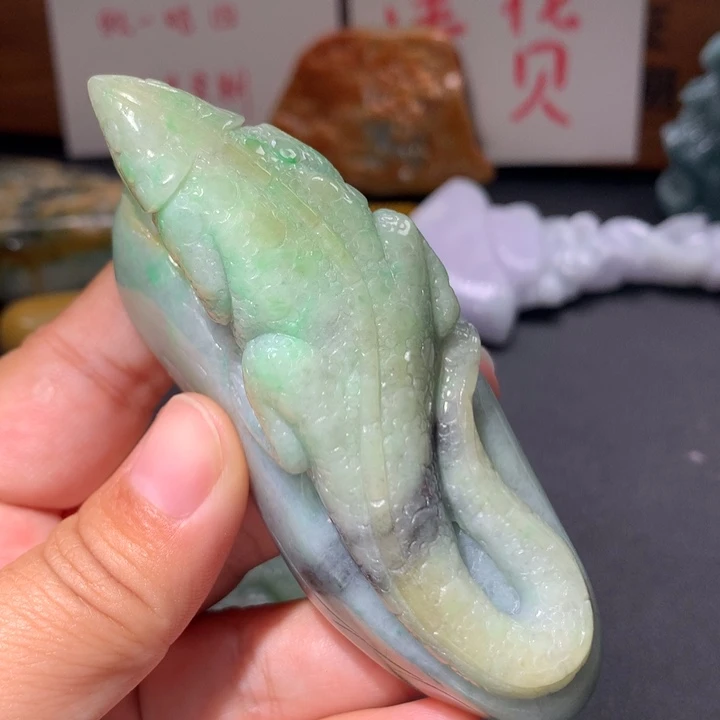 翡翠未镶嵌颈饰保真天然A货翡翠