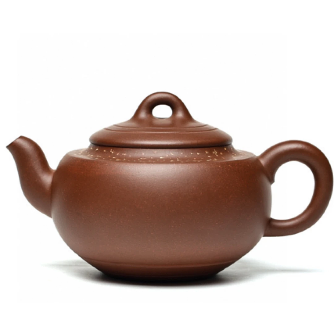 宜兴紫砂壶袁国强 婉玉（铺砂） 原矿底槽清 400cc