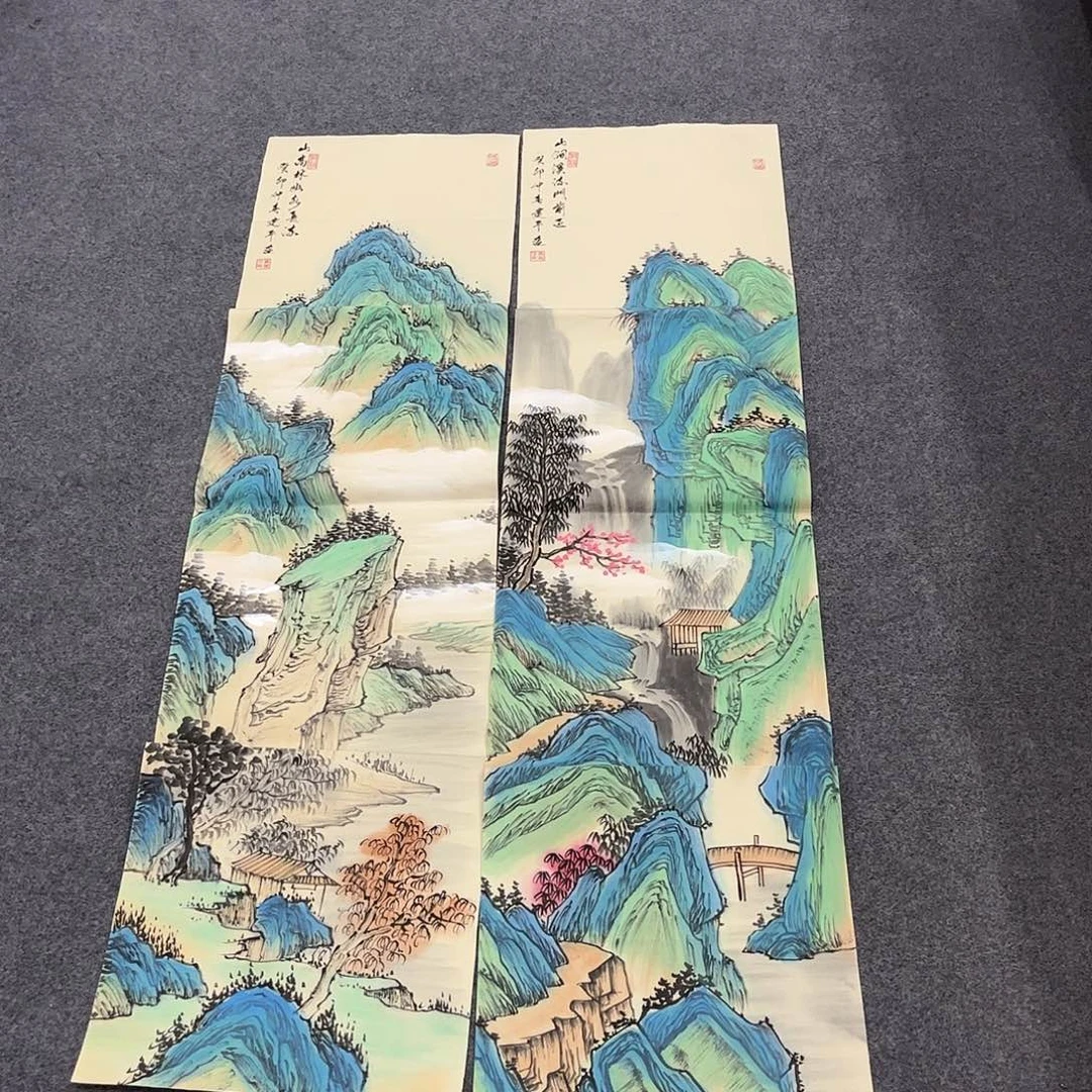 国画国画作品单幅任发两张