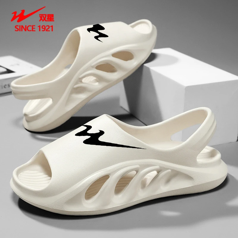 双星凉拖鞋男款夏季外穿踩屎感厚底防滑户外开车钓鱼运动沙滩凉鞋