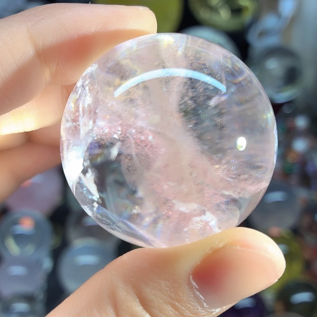 未镶嵌珠宝半成品水晶粉阿塞4.1