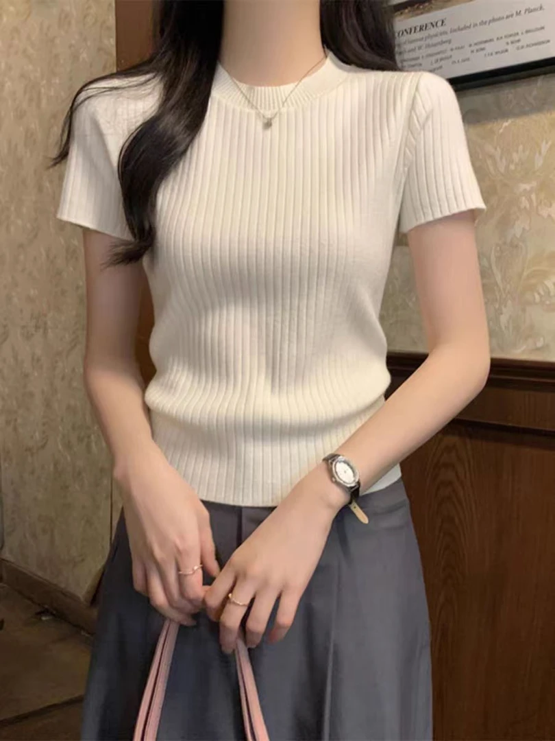 【C01-C99】【样版样衣,直播过款】夏季女装薄款时尚镂空毛衣百搭款