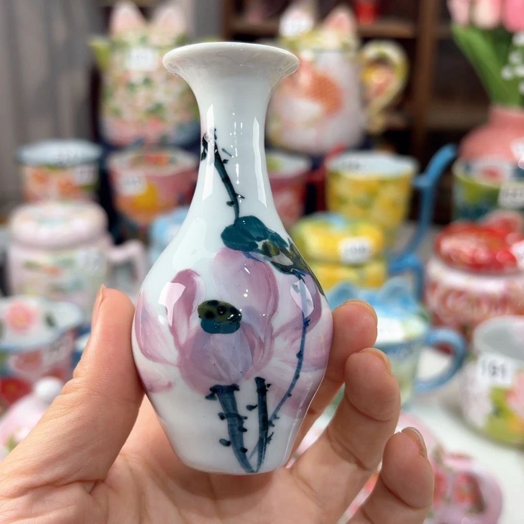 景德镇手绘高温釉下彩陶瓷茶具