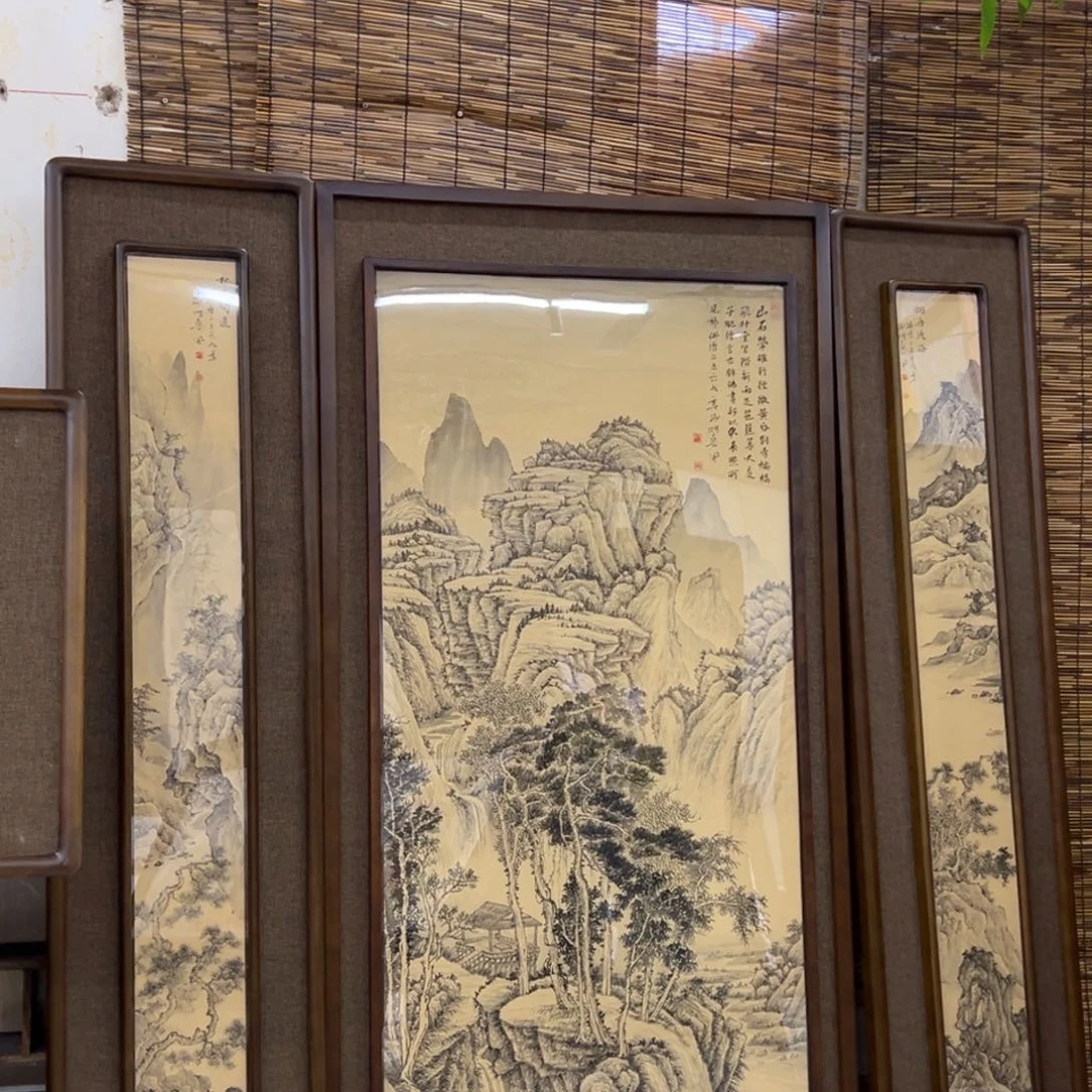 蓝***暴国画亲笔手绘作品