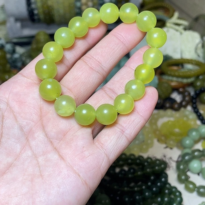 蛇纹石玉未镶嵌手链