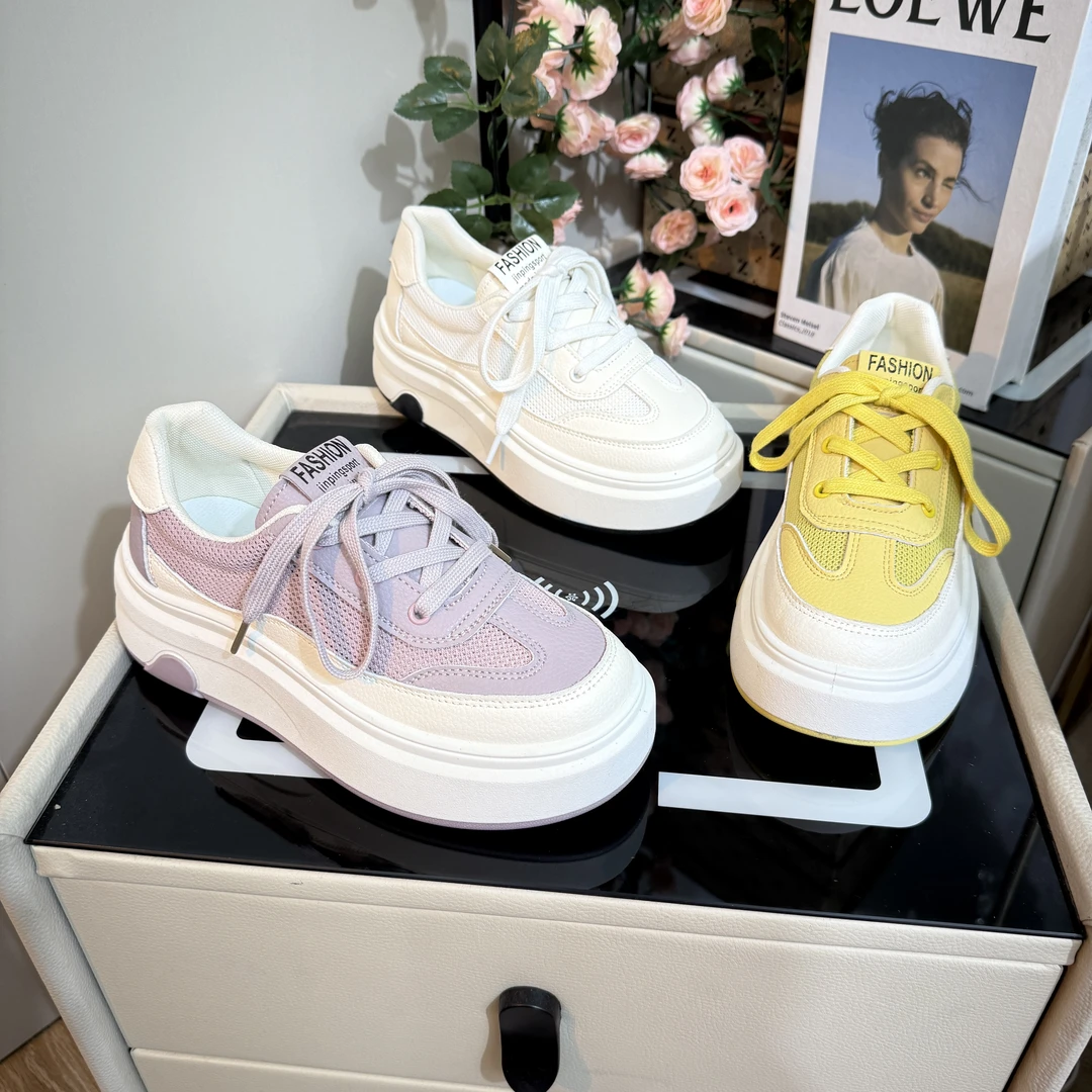 【退货补运费】欧若风厚底小香风小白鞋女夏季配裙子休闲鞋60066